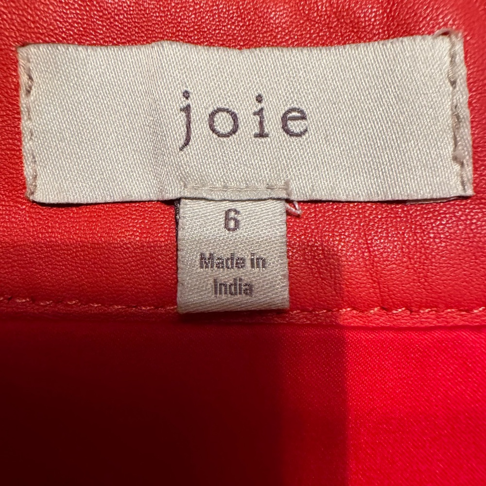 Joie Red Mini Skirt with Button Detail - Picture 3 of 3